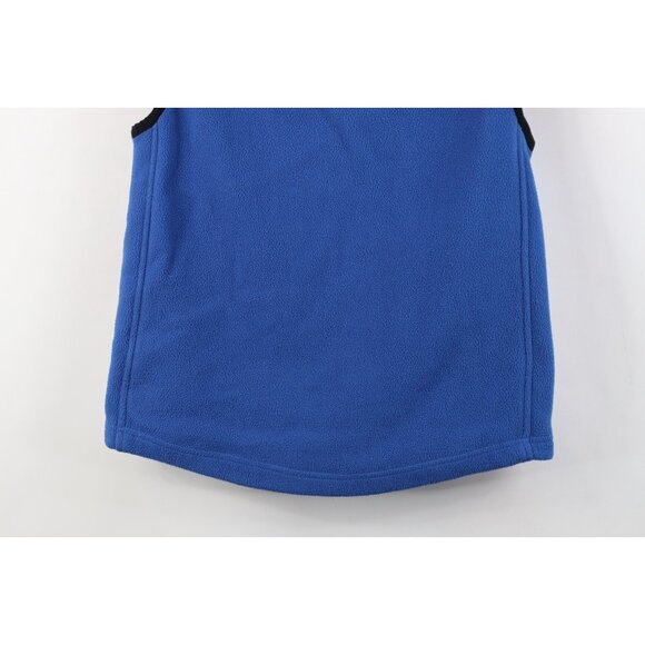 Vintage 90s Nike Womens Medium Travis Scott Mini Swoosh Fleece Vest Jacket Blue - Picture 14 of 14